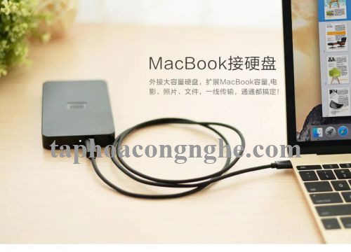 Ugreen 30184 0.5M màu Đen Cáp TypeC (3.1) sang Mini USB US153 30030184
